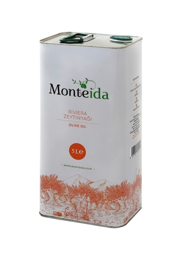 Monteida Riviera Zeytinyağı Teneke 4 x 5 L