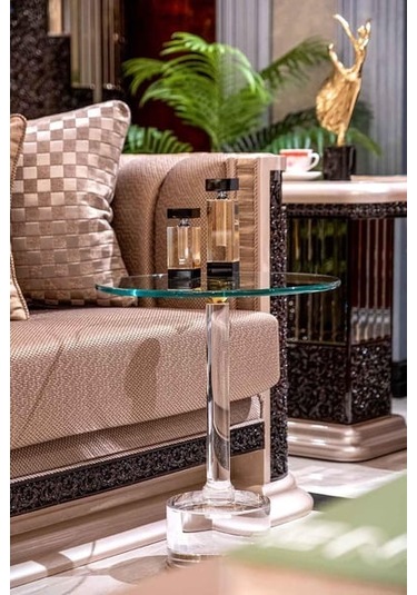 Dulda Akrilik Firuz Sehpa Şeffaf