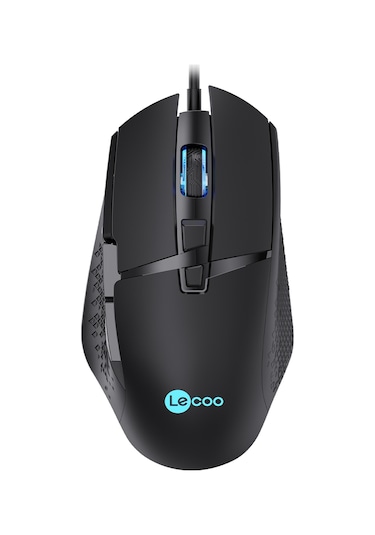 Lecoo MG1101 Kablolu 6400DPI 8 Tuşlu RGB Gaming Optik Mouse Siyah