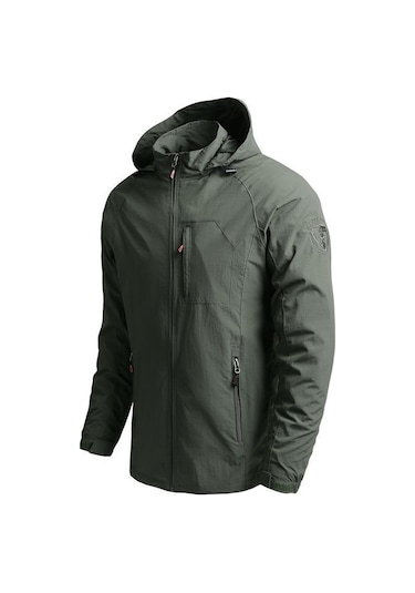 Hızlı Kuruyan Bol Günlük Erkek Ceketi Mavi