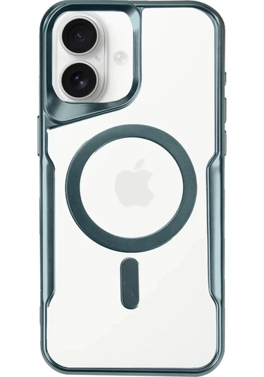 Newface  Apple  Uyumlu iPhone 16 Plus Kılıf Boyi Magsafe Silikon Kapak - Turkuaz