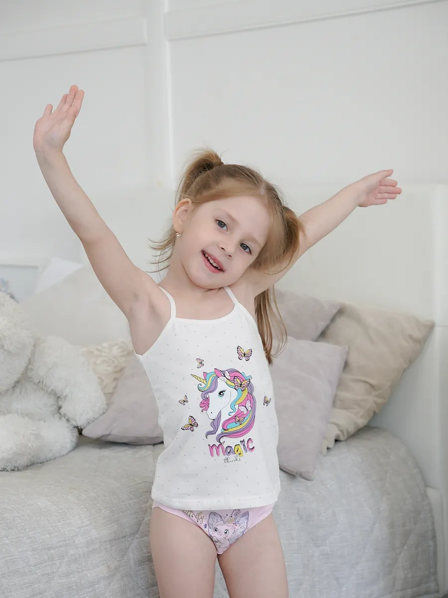 Donella Çocuk İç Çamaşırı Tank Top Seti 91354241 Siyah