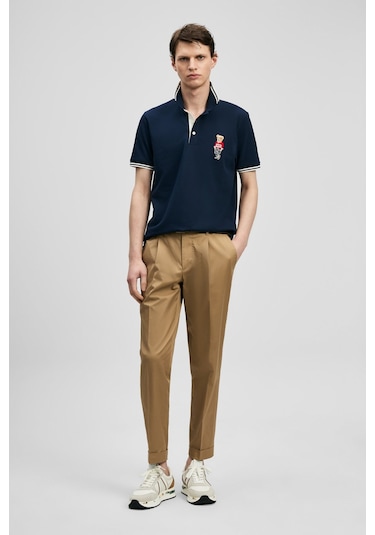 Lufian Brady Smart Erkek Polo T-shirt 111040245 Lacivert