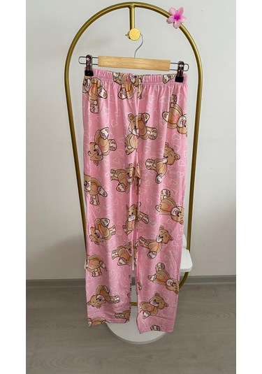 Gamzelirenklerim Ayıcıklı Kısa Kollu Pijama Takımı Pembe