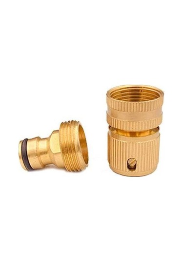 Pazly 3/4 Pirinç Hortum Bağlantısı - Su Geçirmez, Dayanıklı Bahçe Hortumu Diğer