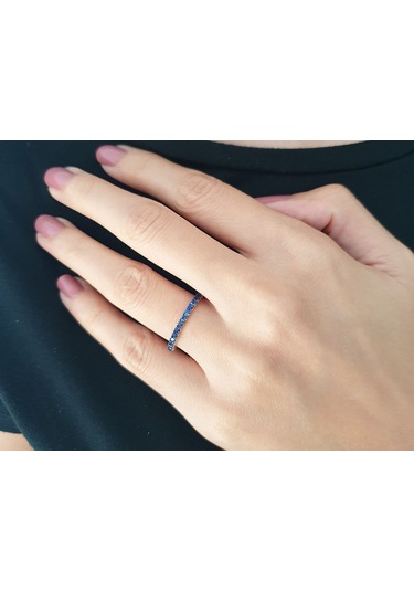 Sirius Safir Taşlı Yarım Tur Yüzük 0804R0134
