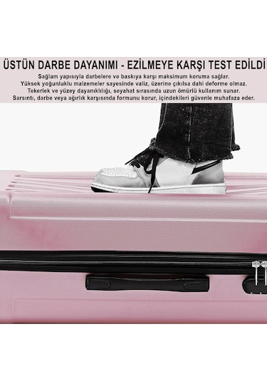 Anthony Jackson Ultra Hafif Abs Valiz Trıon Pembe