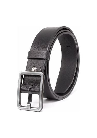 Livize Hakiki Deri Kadın Kemeri 4 Cm Siyah