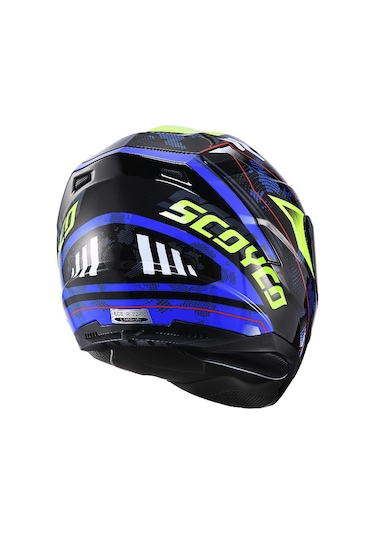 Scoyco Full Face Double Ve Güneş Vizörlü Motosiklet Kaskı