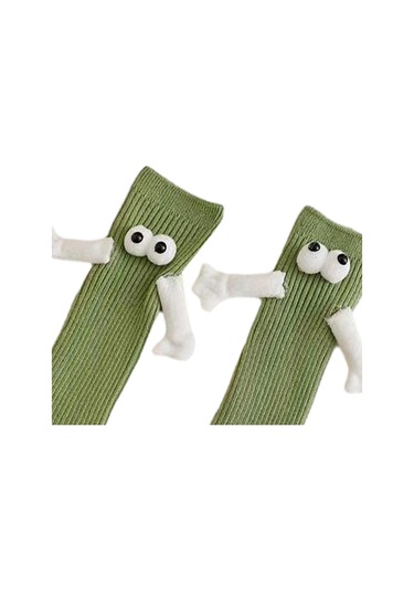 Suntek Sevimli Orta Tüp Çorap Kulüp Ünlü Ayak Komik Yeşil Yeşil