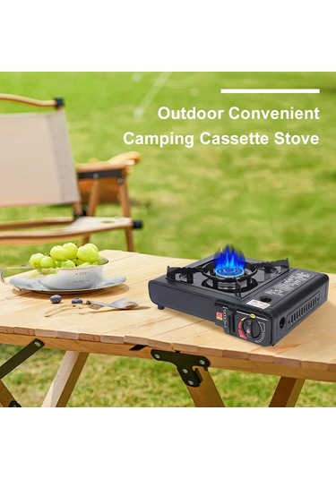 Taşınabilir Gaz Sobası Kamp Sobası Ayarlanabilir Tek Brülör Çok Renkli