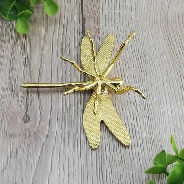 Trendooze Altın Dragonfly Metal Koleksioner Figür, Gaojunshop01 Çay Arkadaşı, Oturma Odası Dekoru