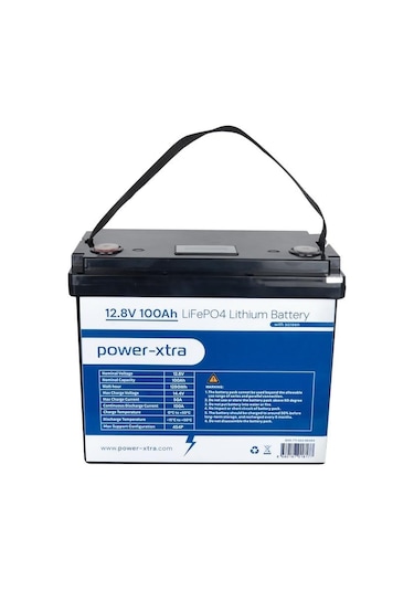Power-xtra 12.8v 100ah Lifepo4 Lityum Akü - Ekranlı
