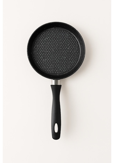 Granıt Dokum Yuvarlak Mını Sos Tavası- Rss301 -120 Mm Siyah