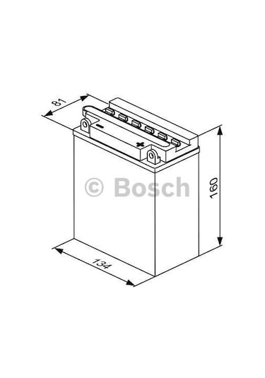Bosch 12 Ah M4f32 Yb12al-a2 Motosiklet Aküsü N11.8737