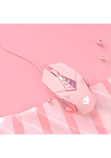 2.4g S6 Rose Kablosuz Sessiz Oyun Faresi - Optik Usb Kablolu Fare