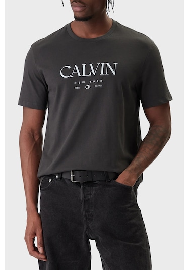 Calvin Klein Erkek T Shirt Lv04re807g 8mn Antrasit Antrasit
