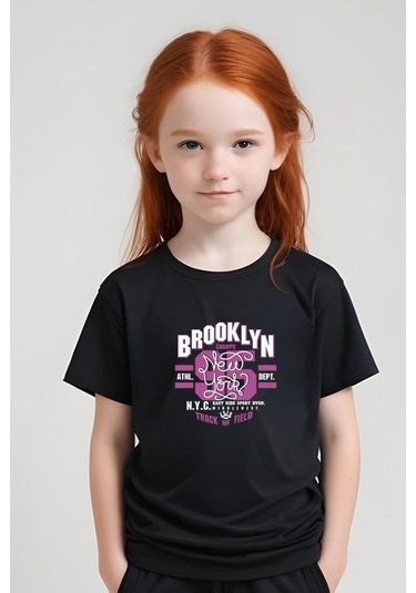 Fyk Kids Kız Çocuk Broklyn 95 Baskılı Alt-üst Takım Siyah