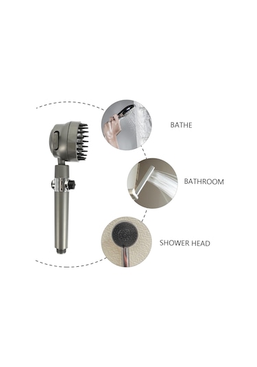 Qianfan Plastik Banyo Duş Başlığı Plastik Duş Başlığı Krom