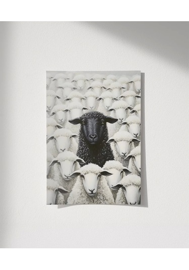 Çerçevesiz Poster Sürünün Tam Ortasında