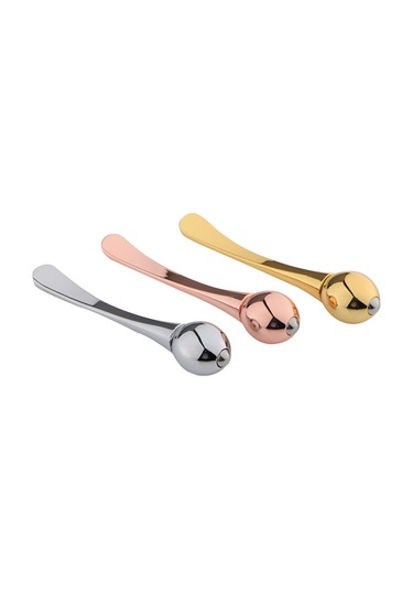 Gajeena Çift Başlı Göz Kremi Masaj Çubuğu - Krem Kaşığı Ve Masaj Topu İle Anti-aging Etkili