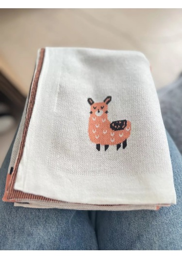 Tei-tei Yenidoğanlar İçin Pamuklu Battaniye, Yatak İçin 229888083 Bej