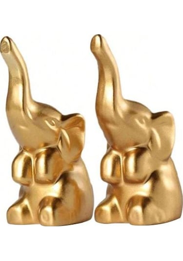 1 Çift Fil Çifti Heykeli Reçine Seven Fil Figürini Masaüstü Fil Heykeli Yüzük Tutucu Kadınlar Çiftler İçin Hediye Ev Dekoru