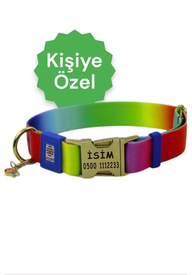 İsimli Köpek Tasması, Orta Ve Büyük Irk, Metal Kilitli Çkrnkmtl