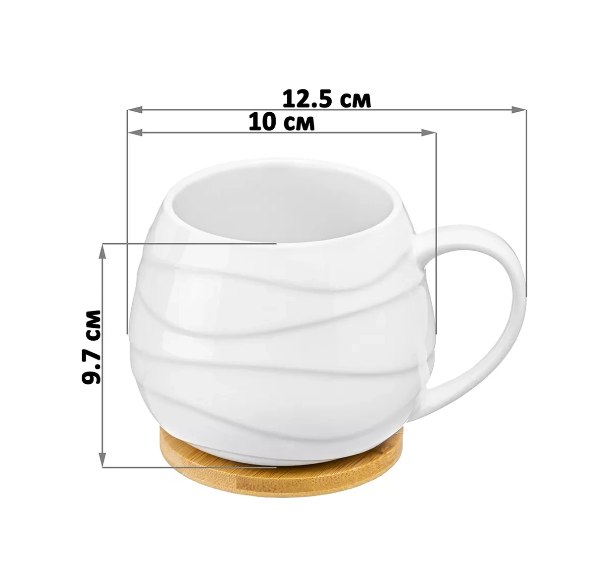 Elan Gallery Kapaklı Bardak "buzdağı Dalgalar" 2 Adet, 400 Ml 28508113 Kahverengi