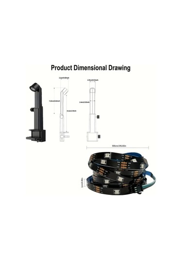 Honeybeeshop Eıssloly Rgbıc Led Tv Arka Aydınlatma Şeridi 5m 16 4ft Ar Sensörlü Uygulama Müzik Uyumlu Usb Güçlü 35 80 İnç Tv Monitör Oyun Yatak Oturma Odası