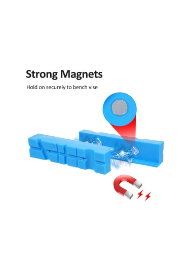 Neevoyu Magneetik Piyano Burun Koruma Şeridi, Kayma Önleyici Piyano Burun Yastığı - Mavi, 2 Adet