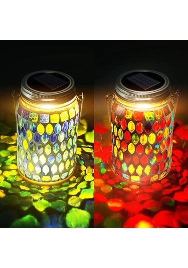 Singree Güneş Enerjili Masaüstü Bahçe Lambası, Suya Dayanıklı Ve Otomatik Açma/kapama Özellikli, Mavi Mavi