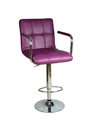 Bürocci Carla Bar Taburesi-Mor-9503Q0124 Çok Renkli