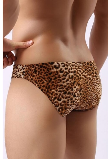 Merry See Leopar Desenli Erkek Slip (402443457) Çok Renkli
