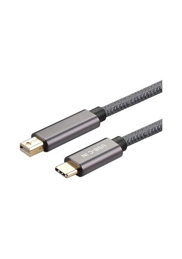 Type-c Mini Dp Adaptör Kablosu - 4k60hz Hd Görüntü Ve Ses Senkronizasyonu, 2m Gri