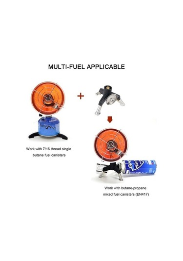 Bloomnest Açık Hava Gaz Isıtıcı Adaptörü Dönüştürücü Taşınabilir Çok Renkli Çok Renkli