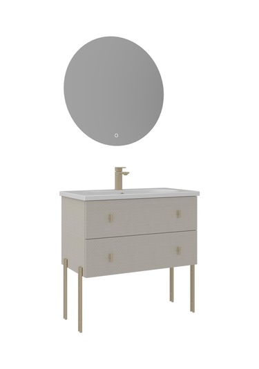 Orka Milazzo 80 Cm Callisto Ayaklı Banyo Dolabı Takımı Beyaz