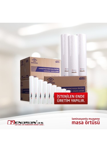 Muayene Masa Örtüsü 60 CM Laminasyonlu 100 Metre 6 rulo