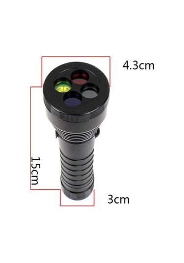 Dolıty 3 Mod Led El Feneri Sinyali Meşale Işığı Aaa 18650 Siyah