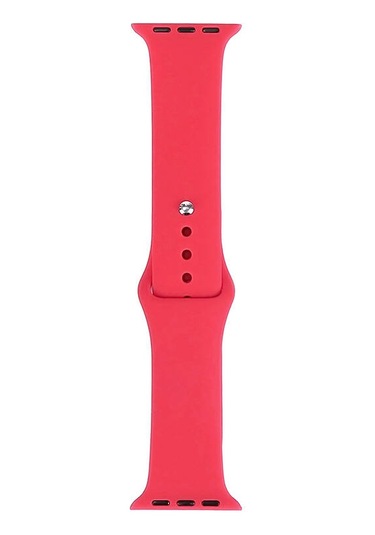 Mobilteam Watch Ultra 49mm Band Serisi Klasik Kordon Silikon Strap Kayış-light Rose Red