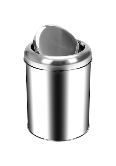 Palex Krom Pratik Kapaklı Çöp Kovası 20 Litre