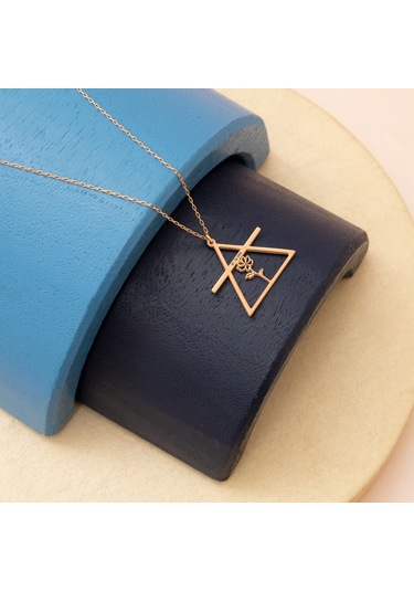 Dkmn Gümüş Tasarım 925 Ayar Gümüş Element Doğum Çiçeği Kolye