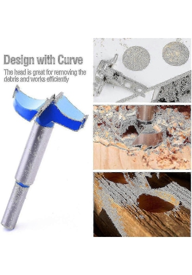 15 - 100 Mm Tct Forstner Bit Ağaç İşleme Matkap Ucu Seti, Altıgen/yuvarlak Saplı, 24 Mm Delik Testeresi İçin Diğer