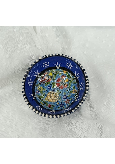 Çini 8 Cm Çerezlik Kase Sosluk Sunumluk Kahvaltılık Çok Renkli