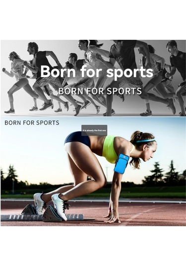 Mufunye Evrensel Su Geçirmez Mavi Spor Cep Telefonu Kol Sırtlığı Çok Renkli