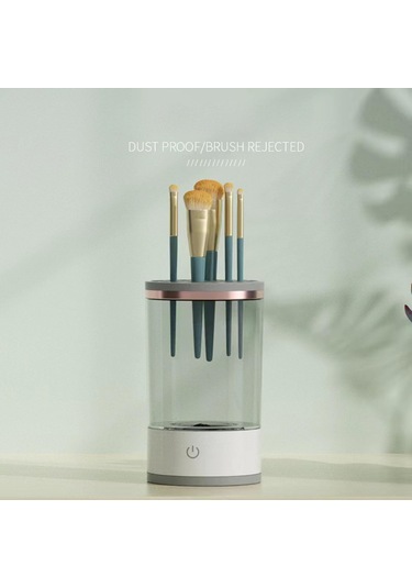 Rehomy Elektrikli Makyaj Fırça Temizleyici, Fırça Mat İle Makyaj