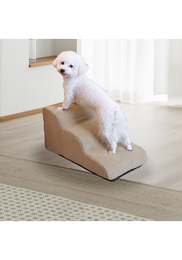 Suntek Küçük Köpekler İçin Köpek Merdivenleri Yüksek Bej