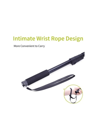 Novahub Taşınabilir Selfie Çubuğu - Alüminyum El Monopod - 1/4 Inç Vida