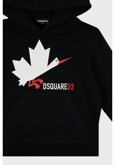 Dsquared2 Çocuk Sweat Dq0222-d002y Black Siyah