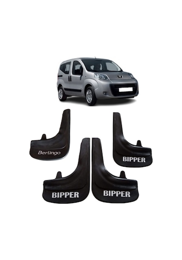 Peugeot Bipper Tepee Bipper Yazılı 4'lü Tozluk Çamurluk Paçalık